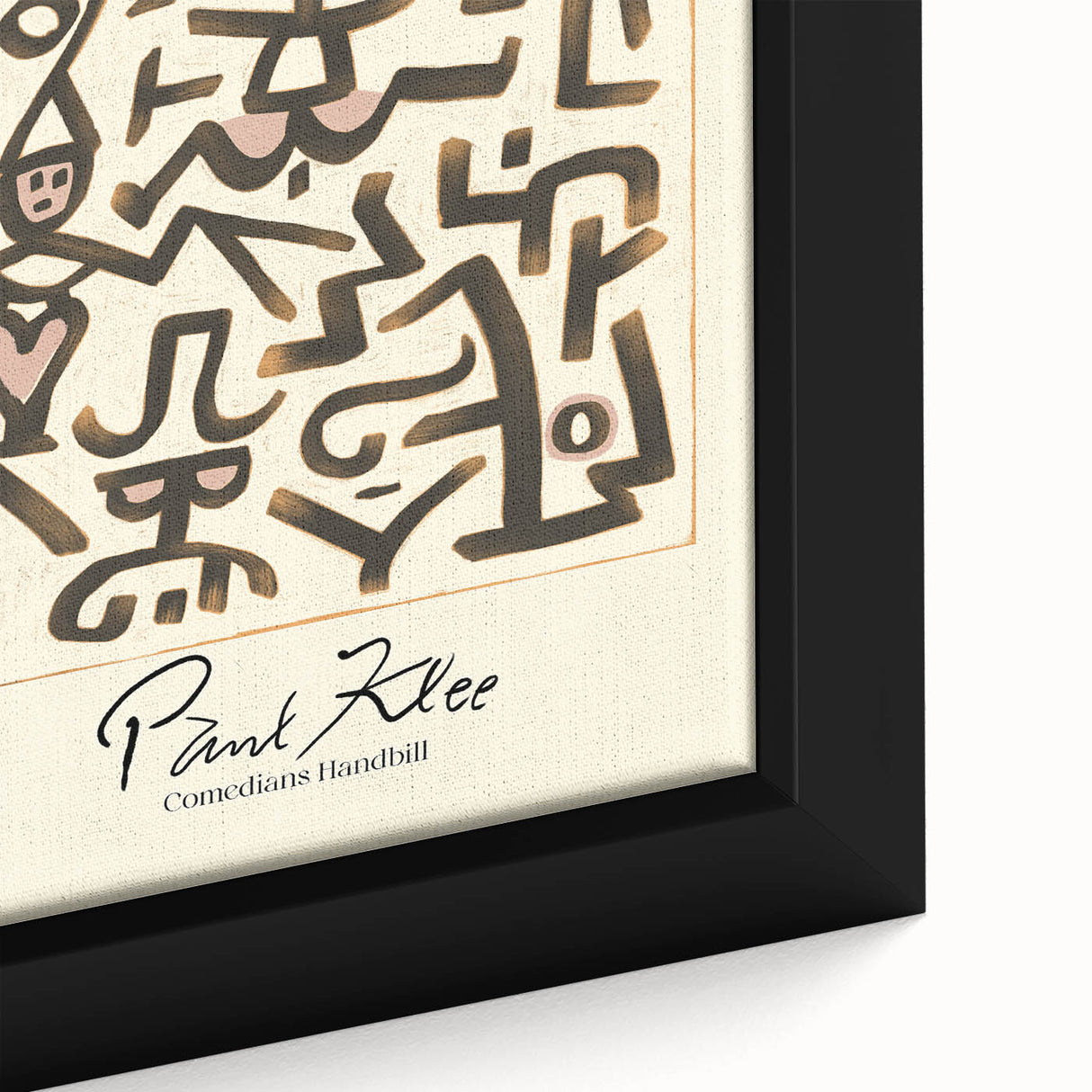 Modern Abstract Wall Art – Paul Klee-Inspired "Comedians Handbill" Print