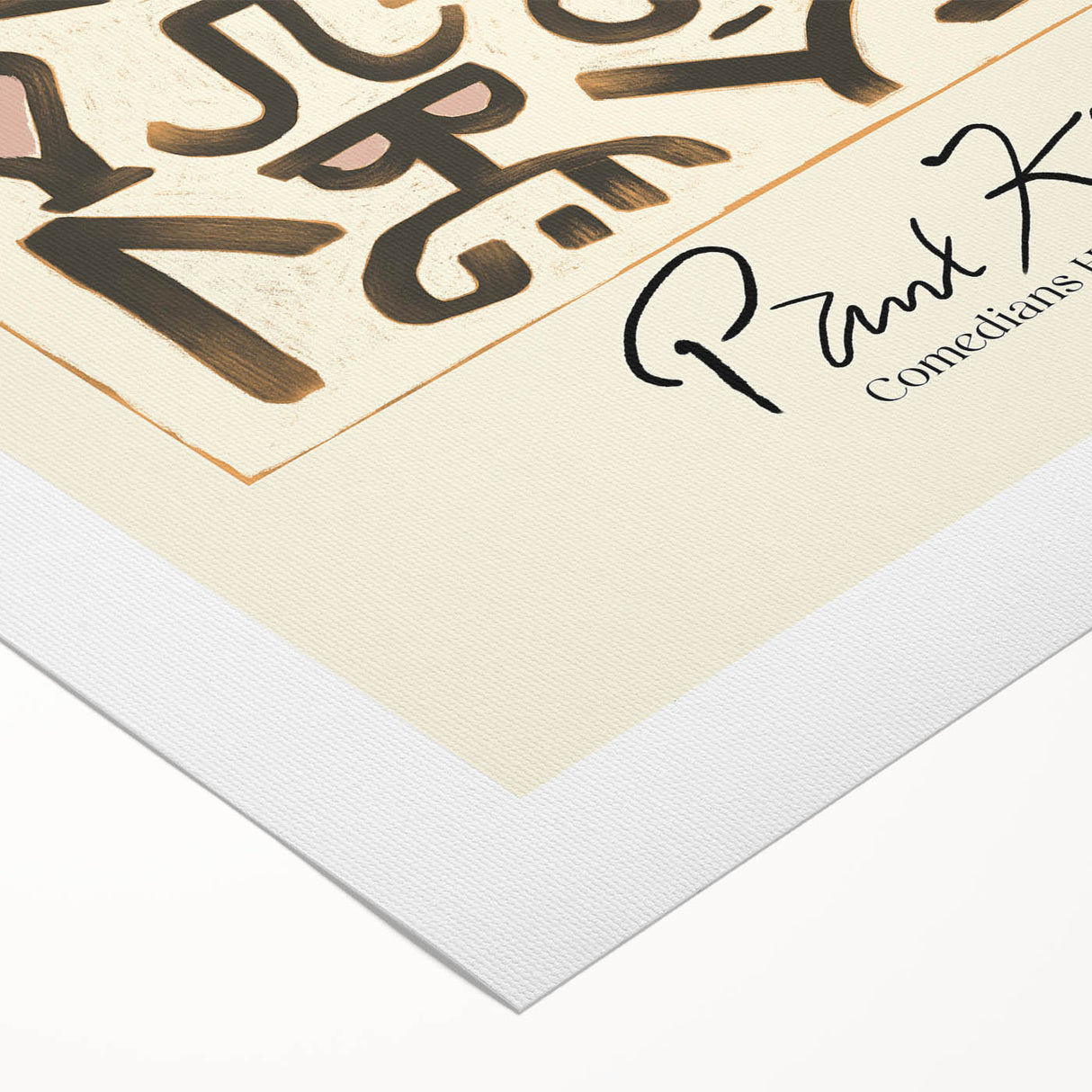 Modern Abstract Wall Art – Paul Klee-Inspired "Comedians Handbill" Print