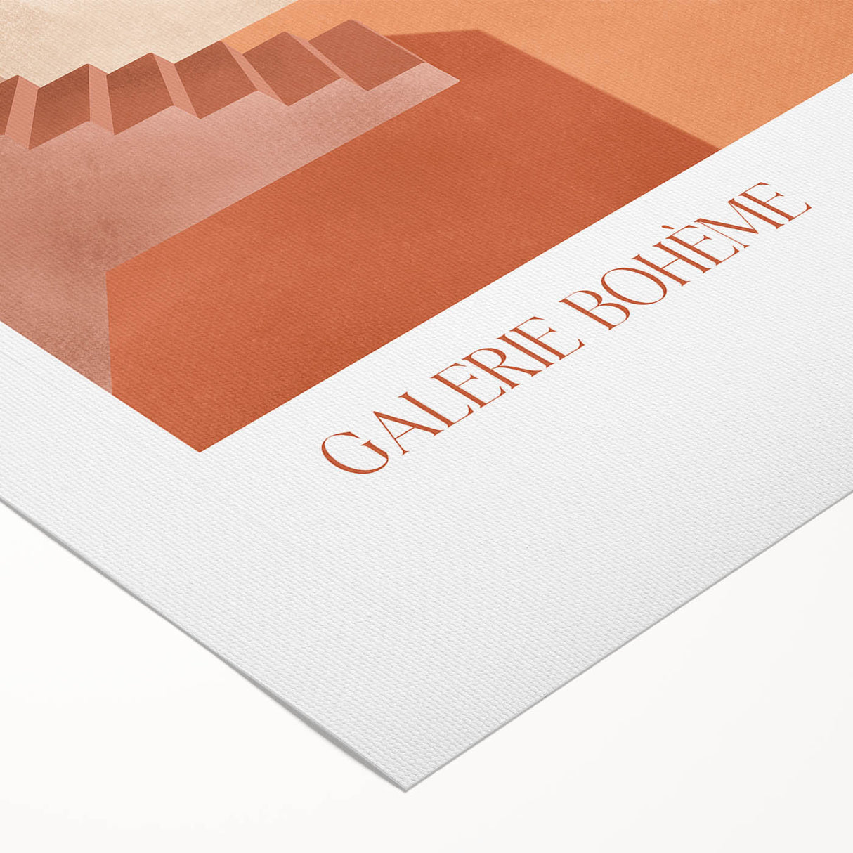 Contemporary Art Prints - Modern Wall Decor with Moroccan Staircase Scene