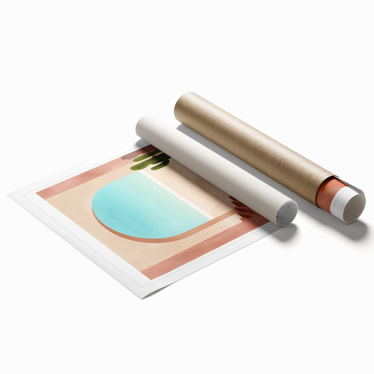 Contemporary Art Prints - Modern Wall Decor with Moroccan Staircase Scene