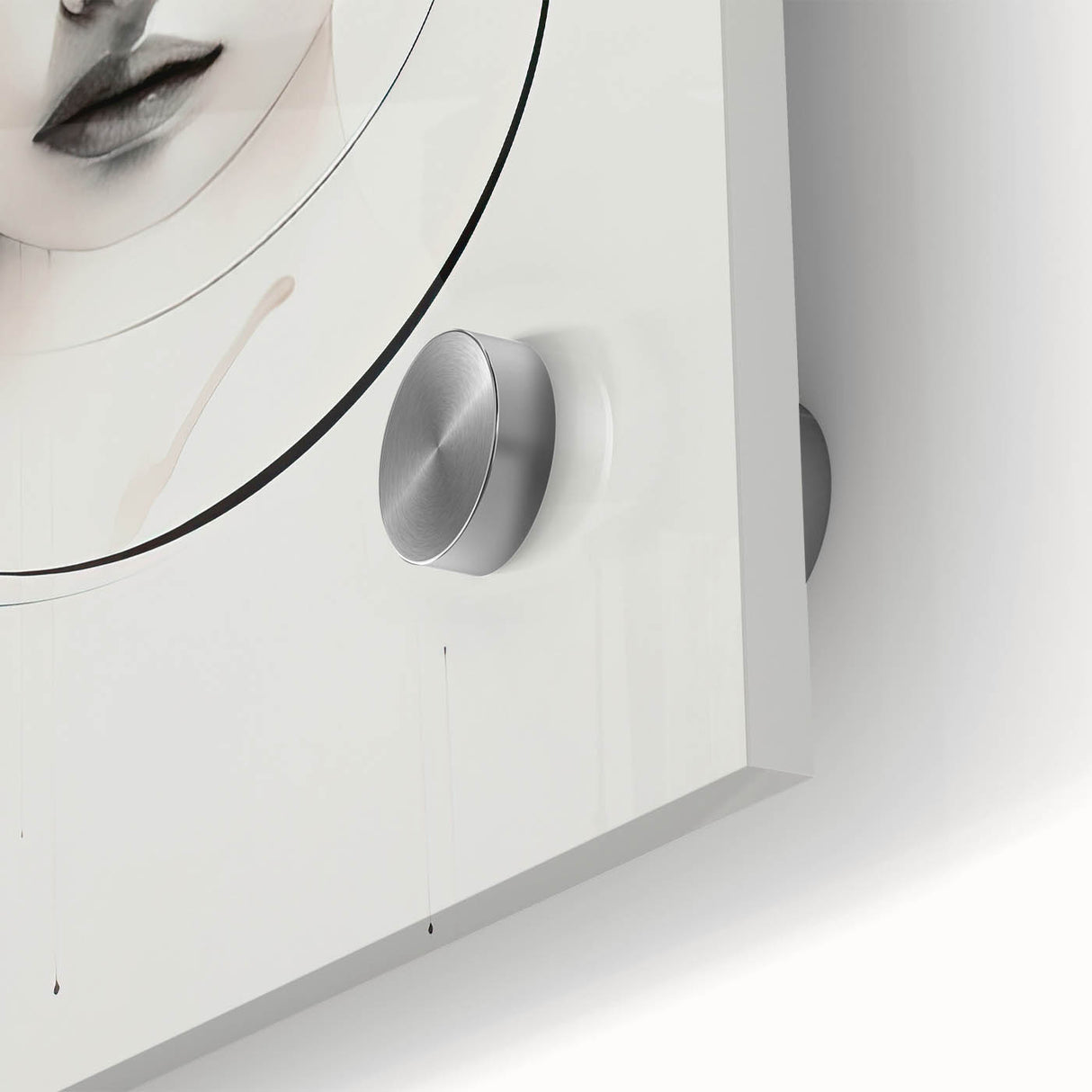 Minimalist Portrait Wall Art – Abstract Black and White Female Silhouette