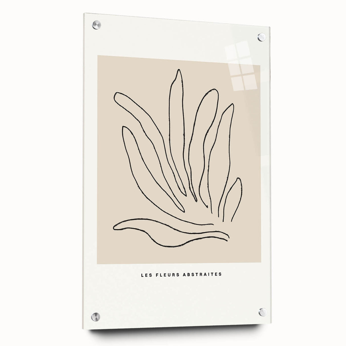 Minimalist Botanical Line Art: "Les Fleurs Abstraites" Modern Flower Print