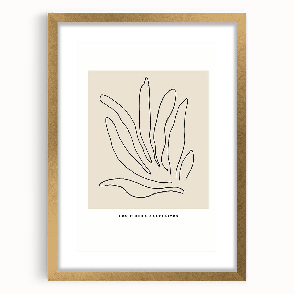 Minimalist Botanical Line Art: "Les Fleurs Abstraites" Modern Flower Print
