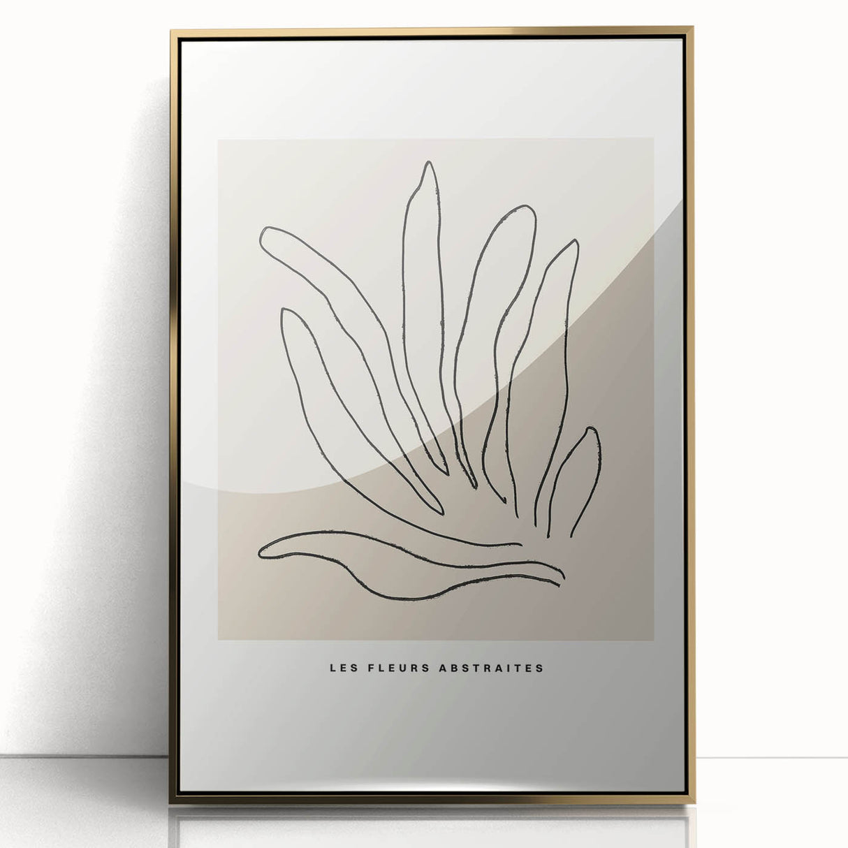 Minimalist Botanical Line Art: "Les Fleurs Abstraites" Modern Flower Print