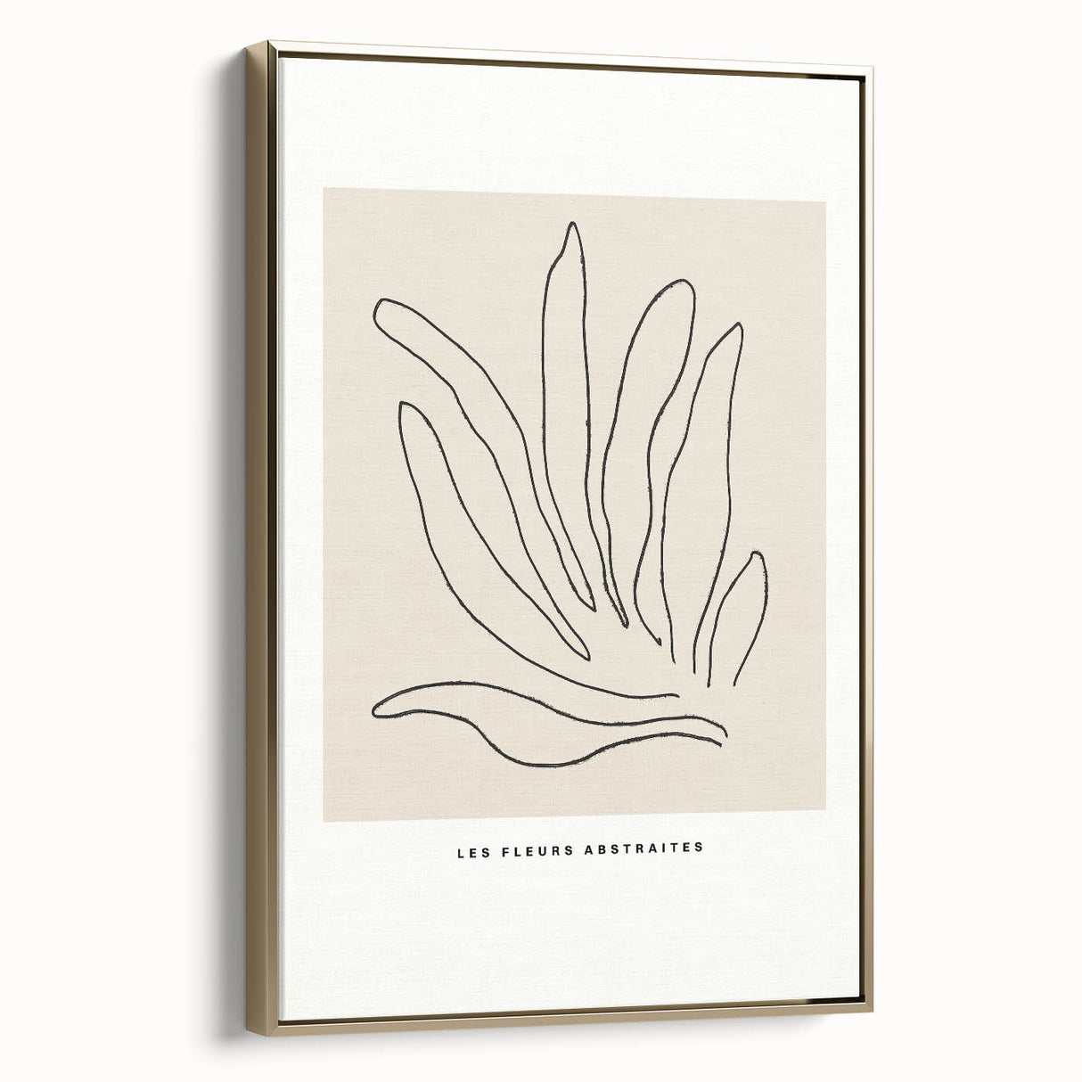 Minimalist Botanical Line Art: "Les Fleurs Abstraites" Modern Flower Print