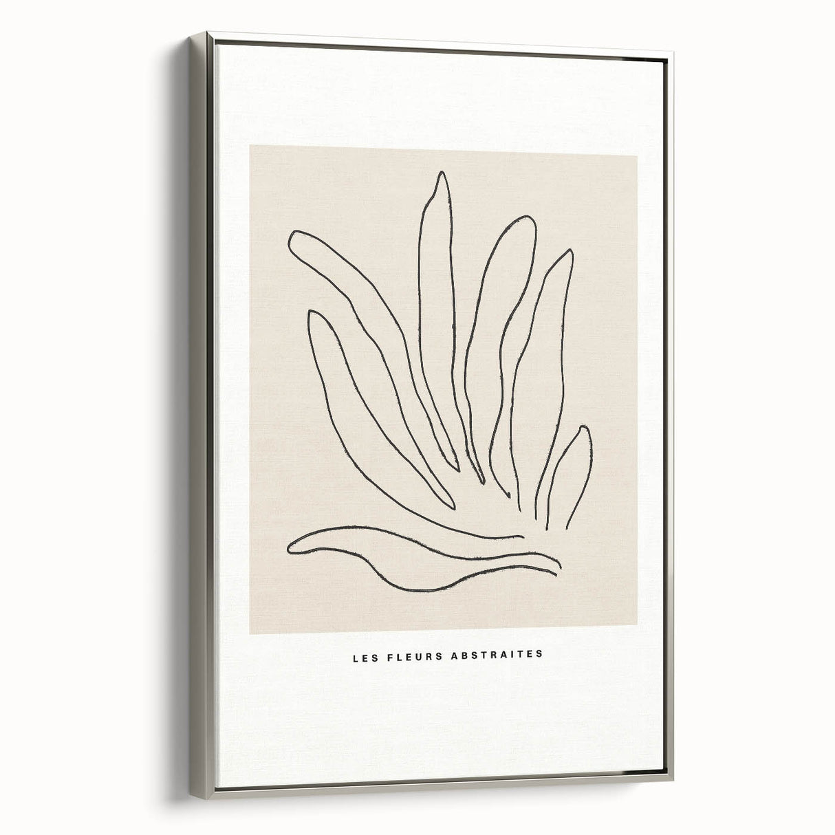 Minimalist Botanical Line Art: "Les Fleurs Abstraites" Modern Flower Print