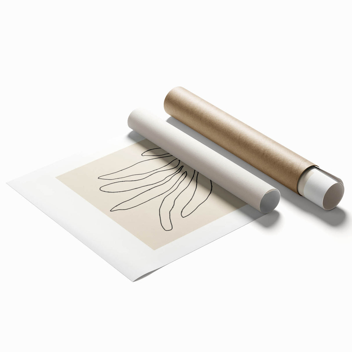 Minimalist Botanical Line Art: "Les Fleurs Abstraites" Modern Flower Print