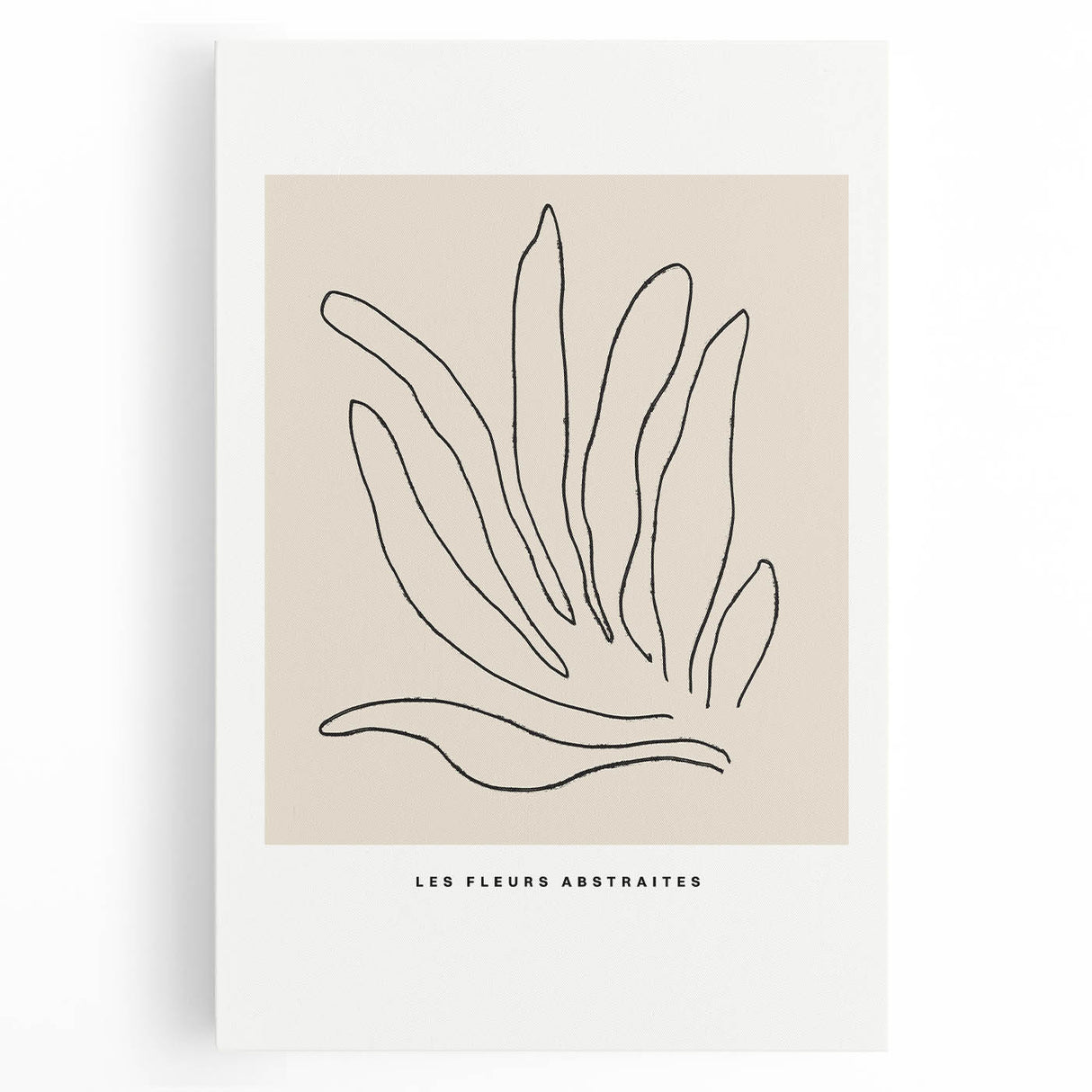 Minimalist Botanical Line Art: "Les Fleurs Abstraites" Modern Flower Print