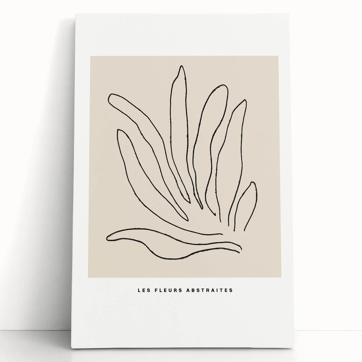 Minimalist Botanical Line Art: "Les Fleurs Abstraites" Modern Flower Print