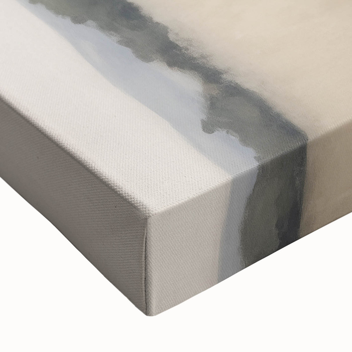 Minimalist Landscape Art: Soft Field of Wildflowers in Neutral Tones