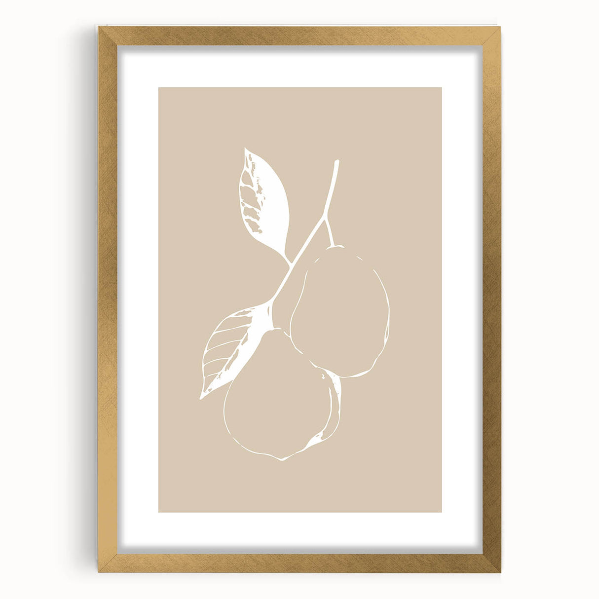 Minimalist Wall Art - Elegant Pear Design for Modern Home Decor