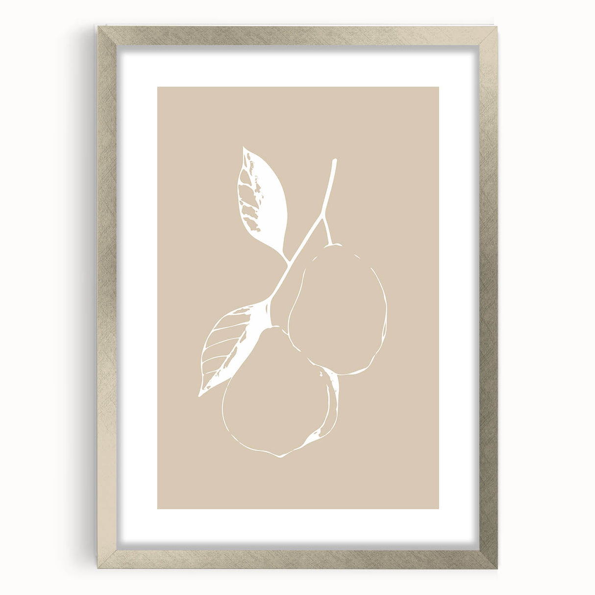 Minimalist Wall Art - Elegant Pear Design for Modern Home Decor