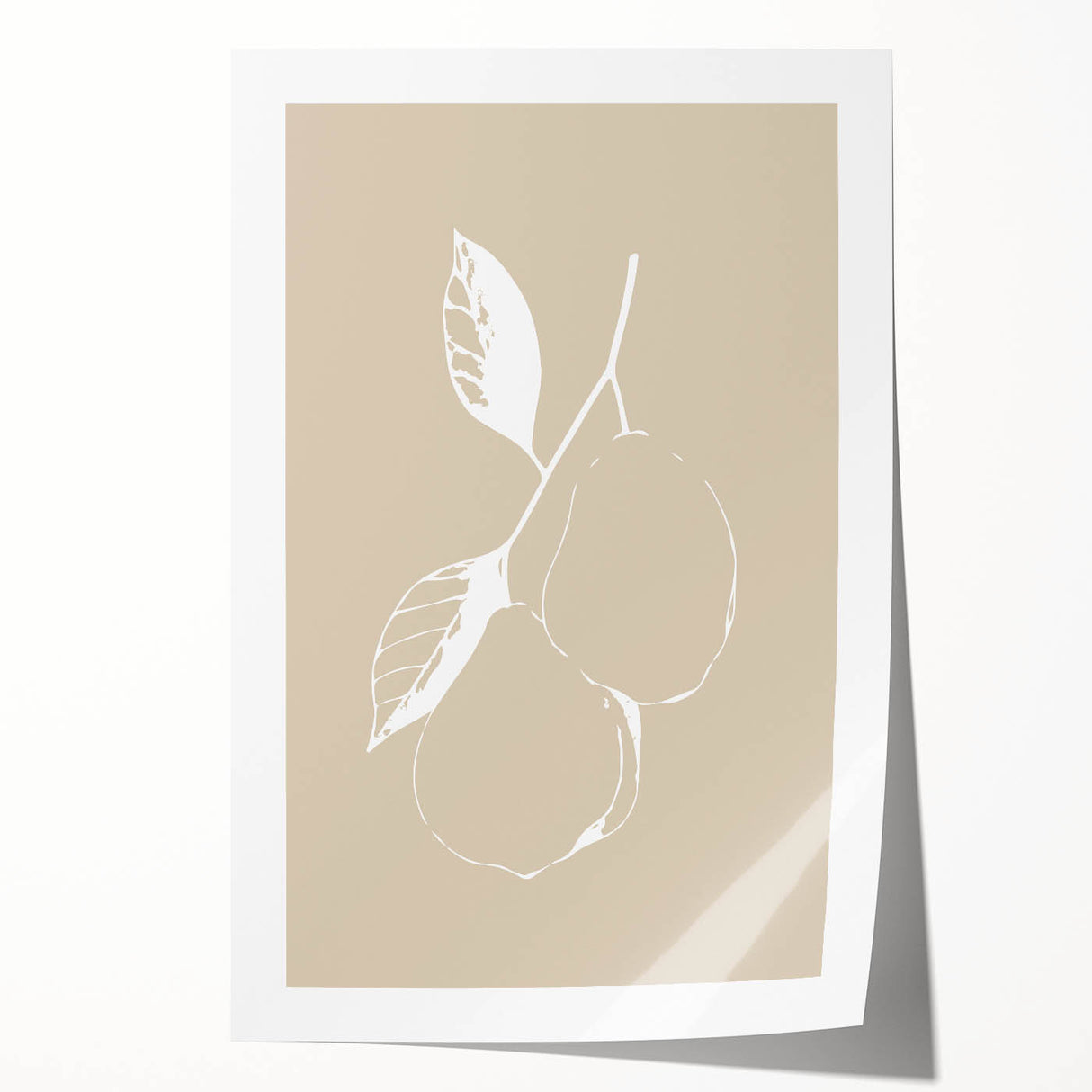 Minimalist Wall Art - Elegant Pear Design for Modern Home Decor