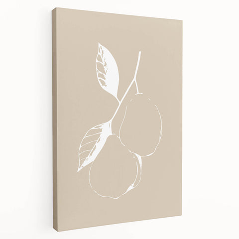 Minimalist Wall Art - Elegant Pear Design for Modern Home Decor