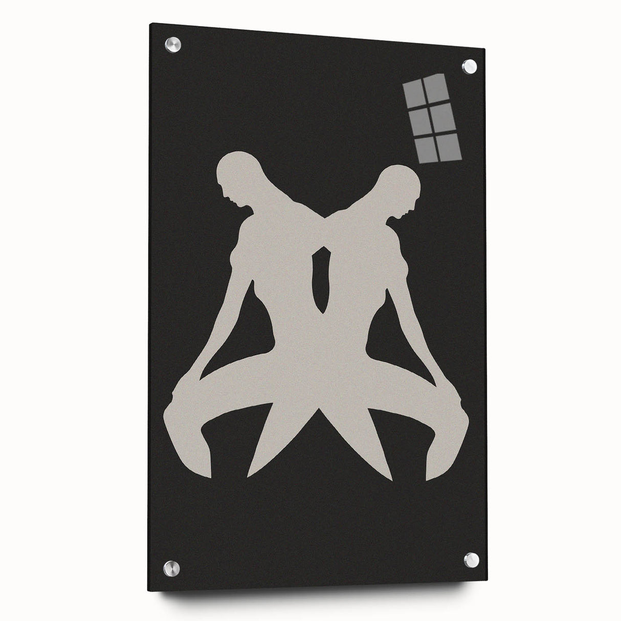 Minimalist Silhouette Art – Abstract Modern Figure Wall Decor in Black