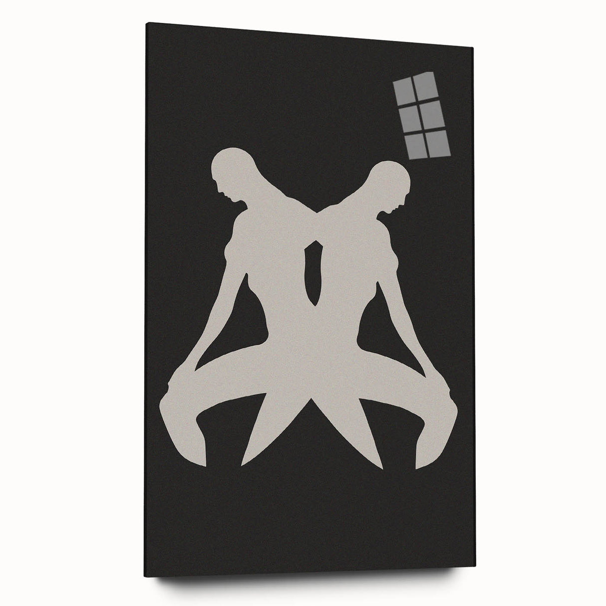 Minimalist Silhouette Art – Abstract Modern Figure Wall Decor in Black