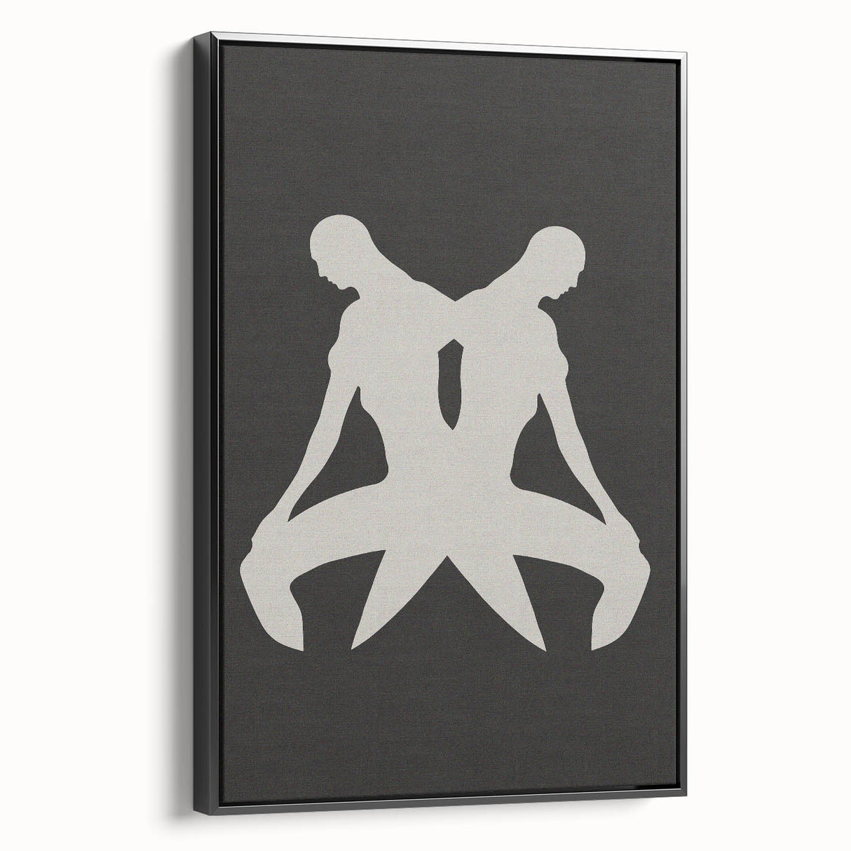 Minimalist Silhouette Art – Abstract Modern Figure Wall Decor in Black