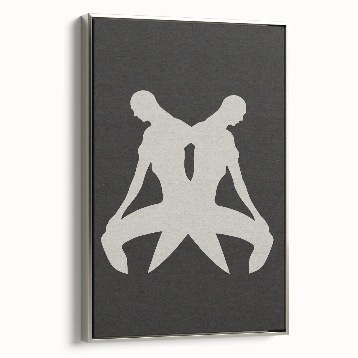 Minimalist Silhouette Art – Abstract Modern Figure Wall Decor in Black