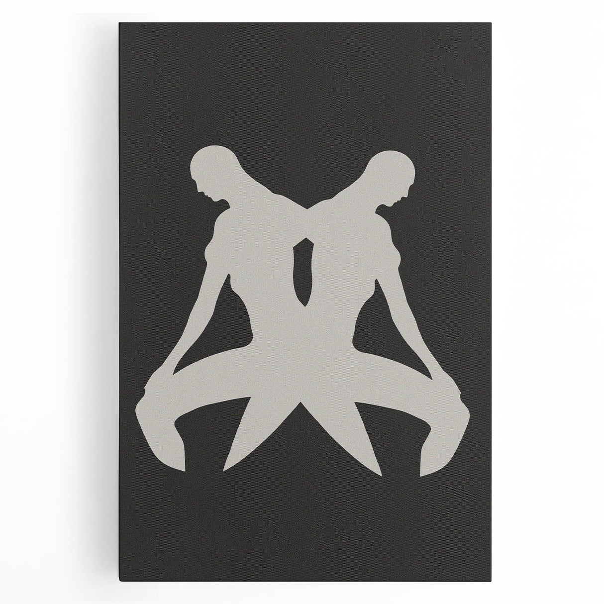 Minimalist Silhouette Art – Abstract Modern Figure Wall Decor in Black