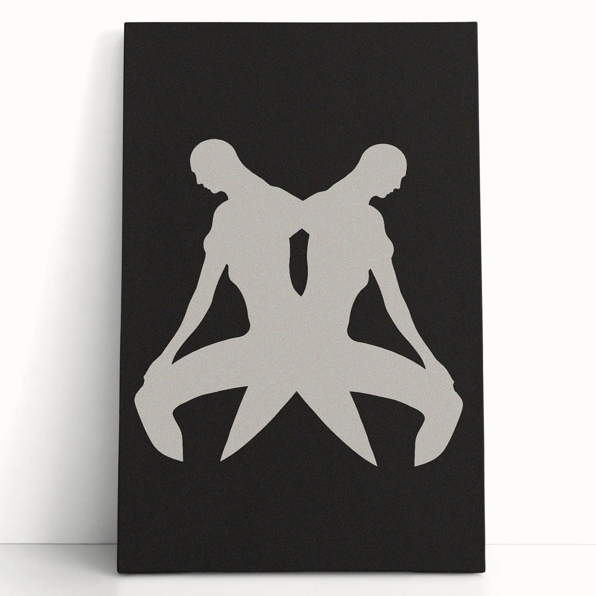 Minimalist Silhouette Art – Abstract Modern Figure Wall Decor in Black