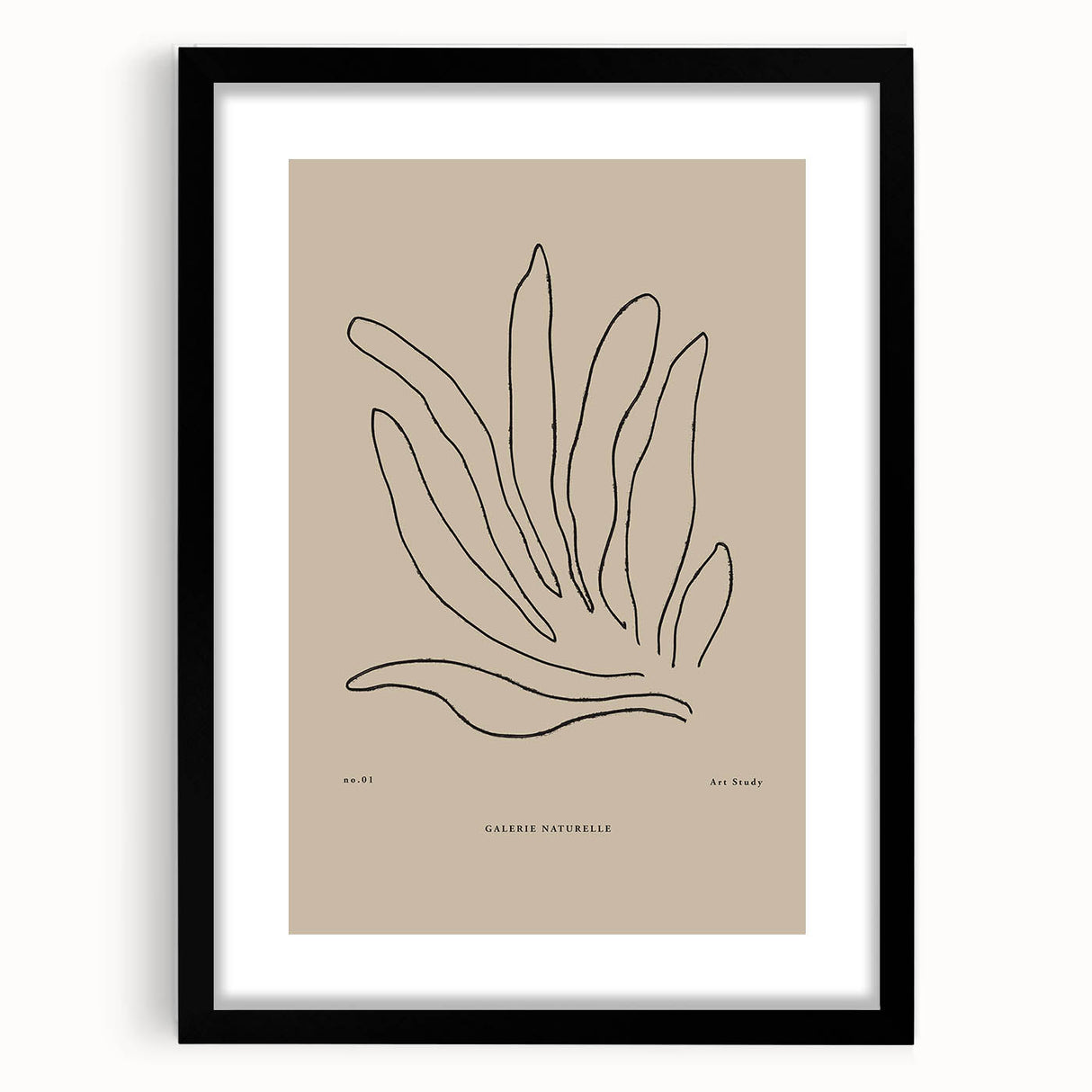 Minimalist Botanical Study – Modern Abstract Line Art for Wall Decor