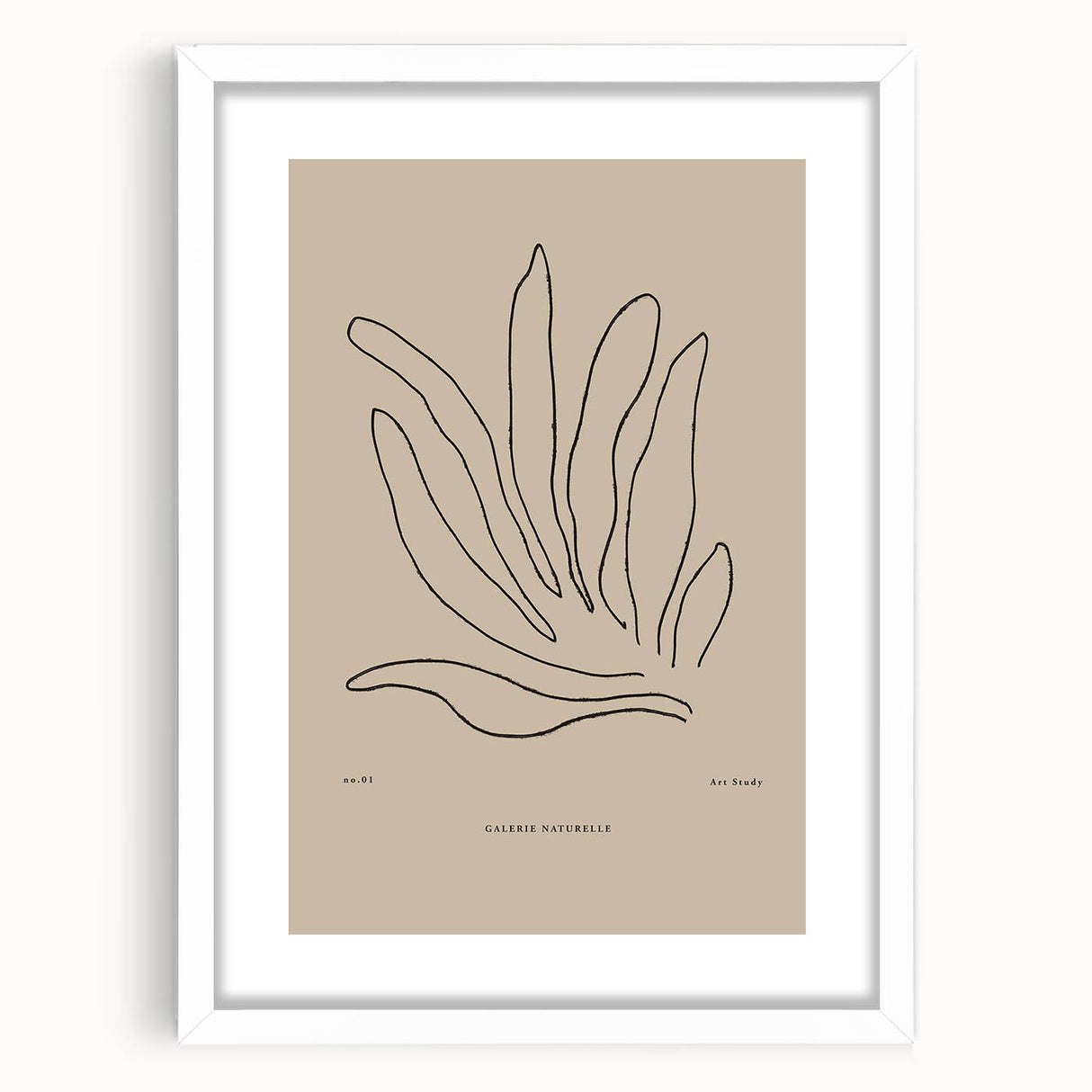 Minimalist Botanical Study – Modern Abstract Line Art for Wall Decor