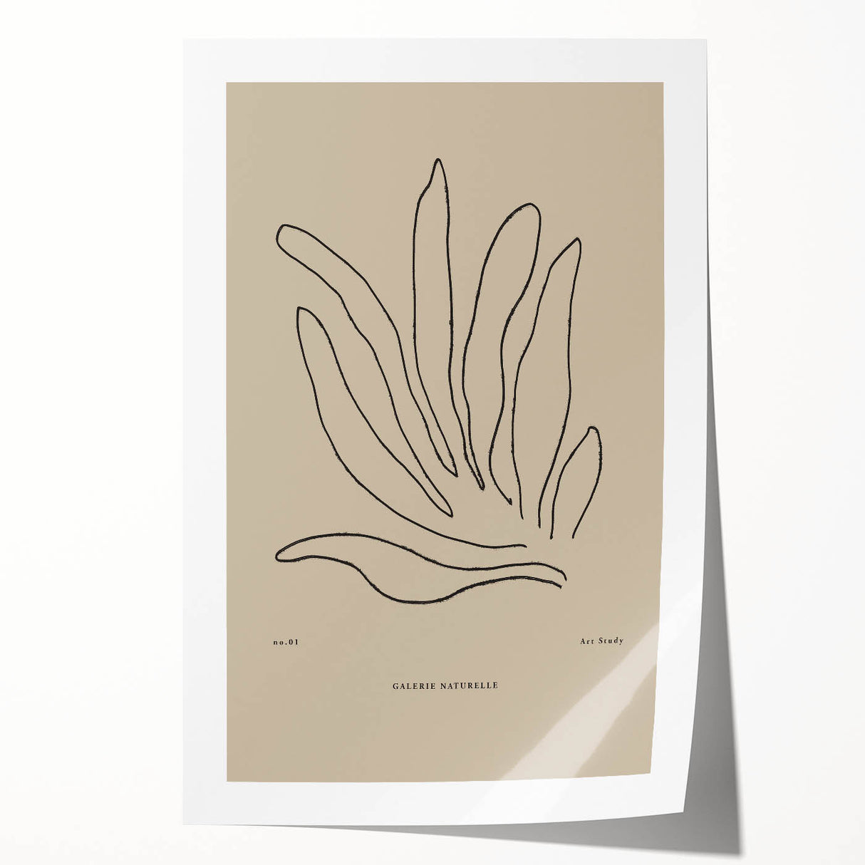 Minimalist Botanical Study – Modern Abstract Line Art for Wall Decor