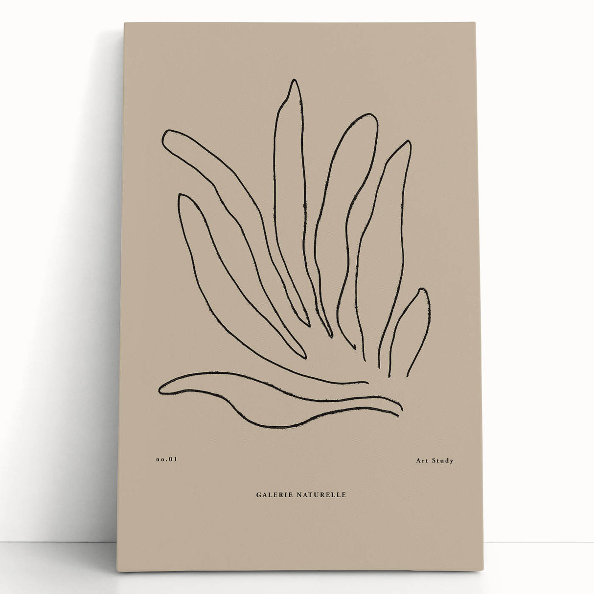Minimalist Botanical Study – Modern Abstract Line Art for Wall Decor