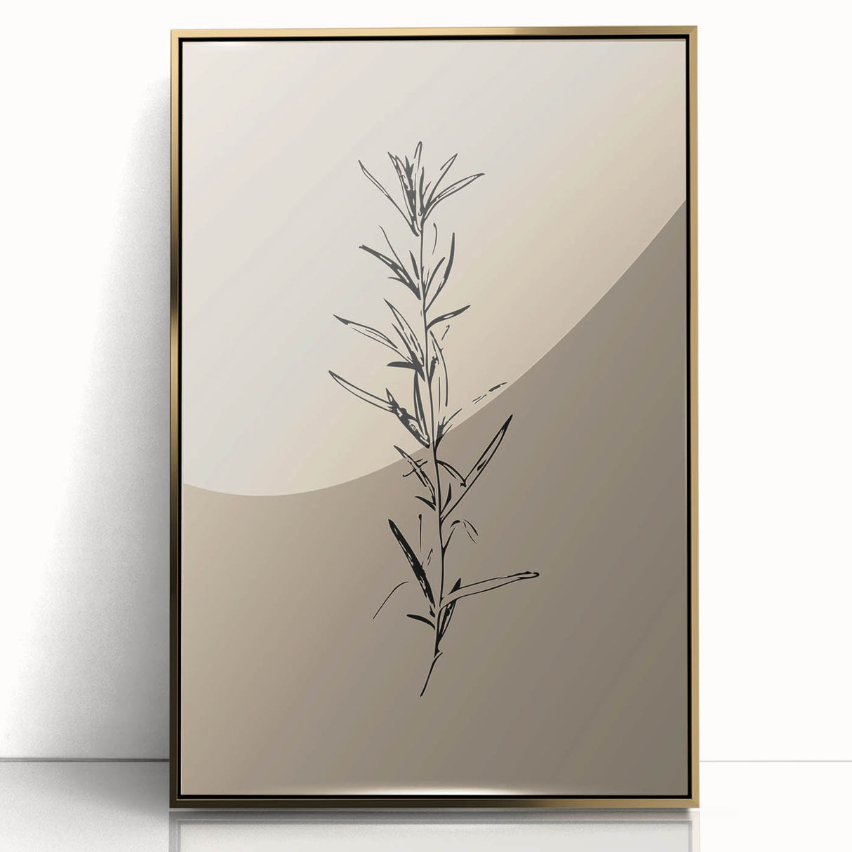 Minimalist Botanical Line Art – Elegant Plant Study for Modern Wall Decor