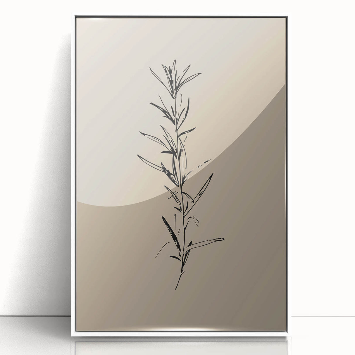 Minimalist Botanical Line Art – Elegant Plant Study for Modern Wall Decor