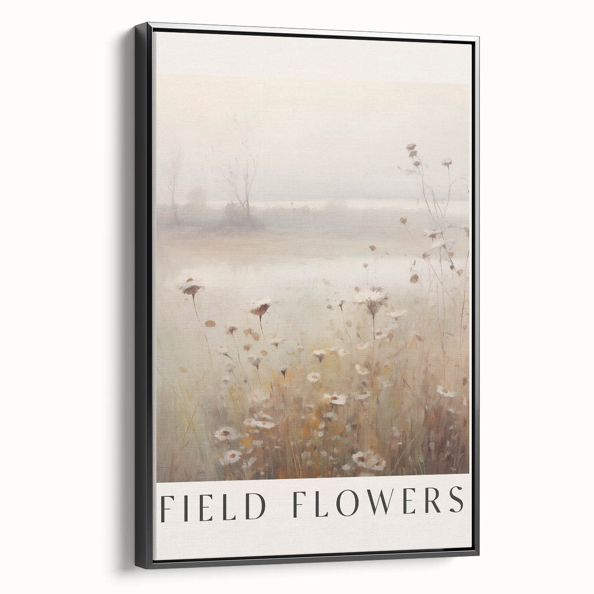 Field Flowers Minimalist Art – Elegant Nature-Inspired Wall Decor