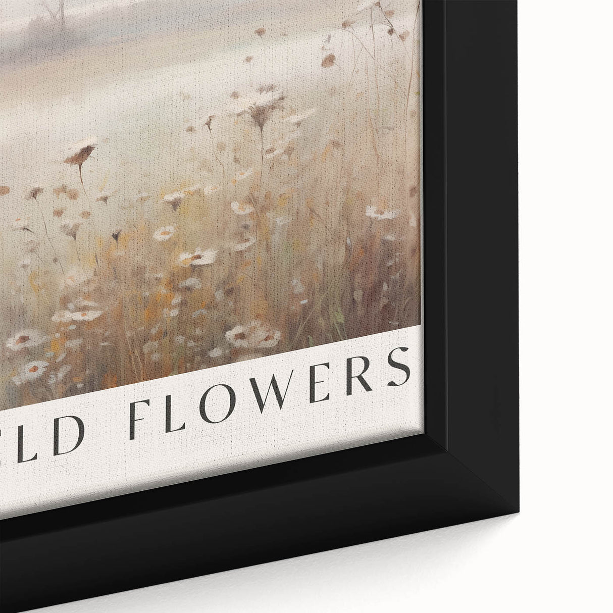 Field Flowers Minimalist Art – Elegant Nature-Inspired Wall Decor
