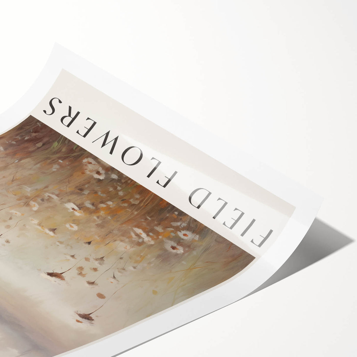 Field Flowers Minimalist Art – Elegant Nature-Inspired Wall Decor