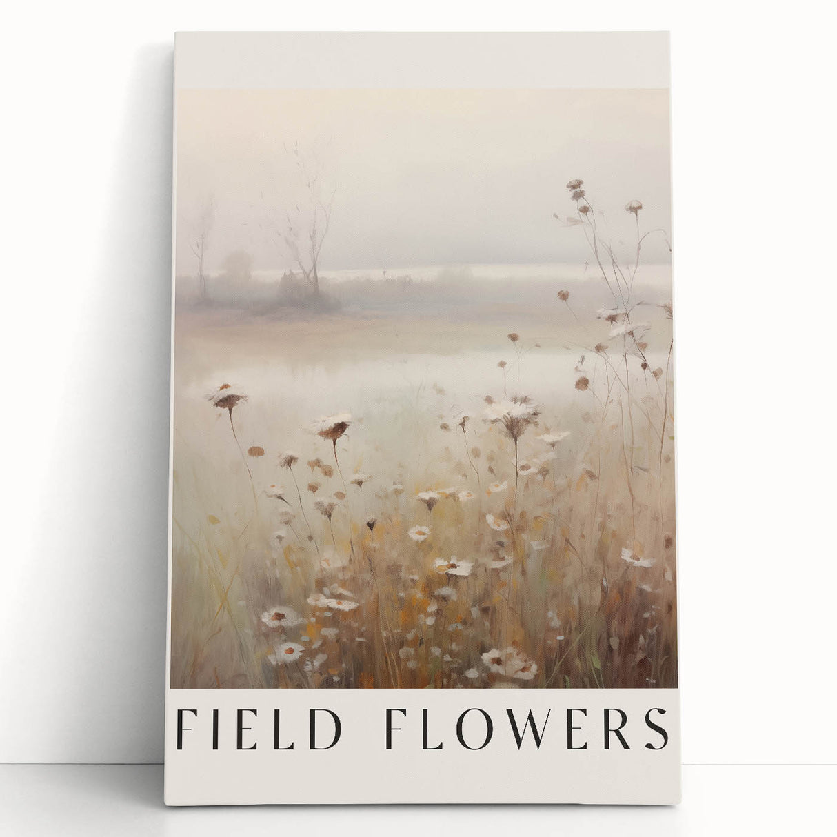 Field Flowers Minimalist Art – Elegant Nature-Inspired Wall Decor