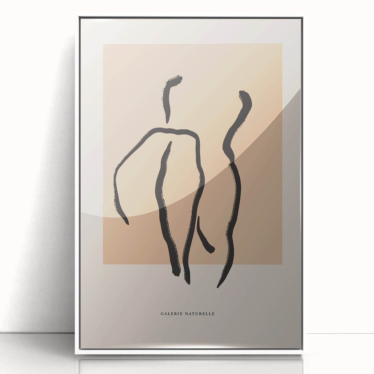 Abstract Minimalist Figure Art – Modern Line Drawing for Elegant Decor