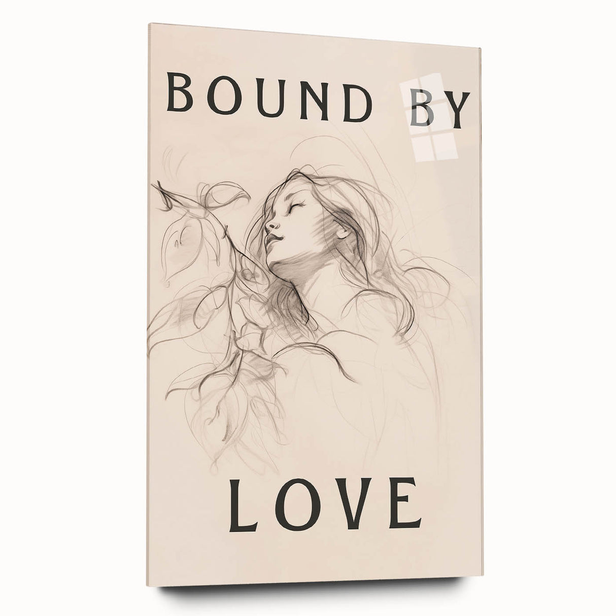 Bound by Love Minimalist Art – Elegant Line Drawing for Modern Spaces