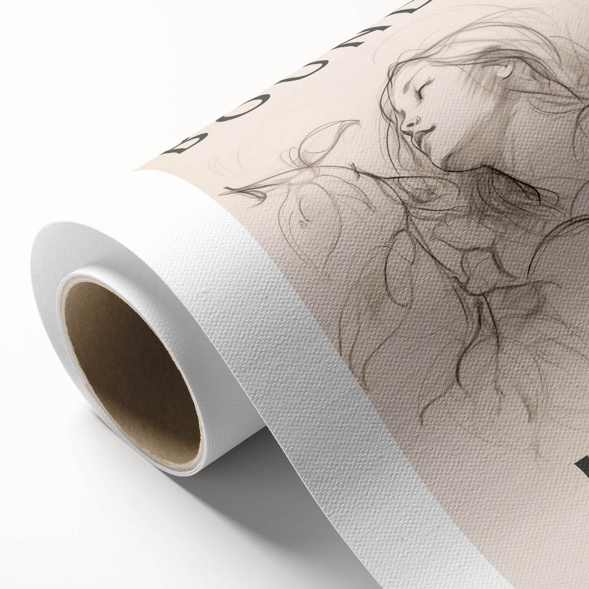 Bound by Love Minimalist Art – Elegant Line Drawing for Modern Spaces