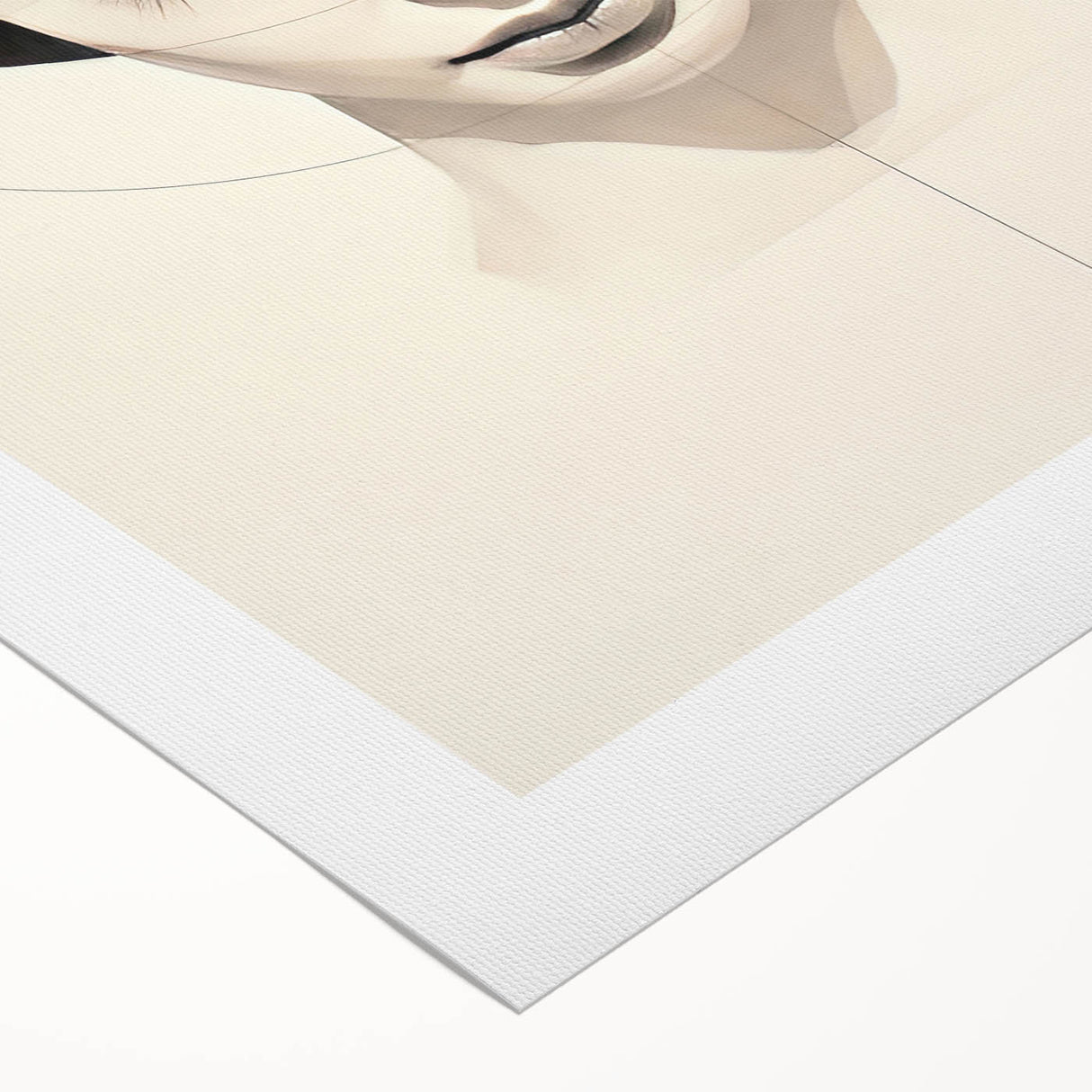 Minimalist Portrait Wall Art – Abstract Black and White Female Silhouette