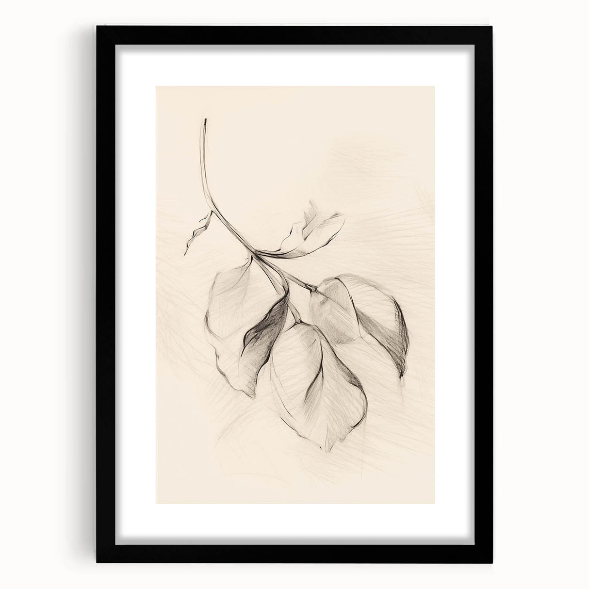 Minimalist Leaf Sketch – Modern Line Art for Clean and Simple Decor