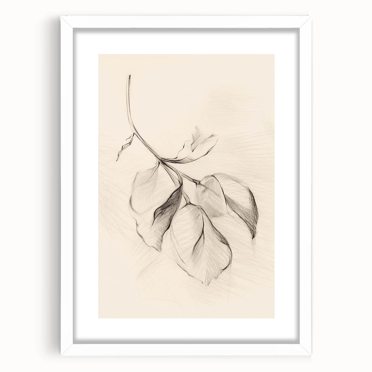 Minimalist Leaf Sketch – Modern Line Art for Clean and Simple Decor