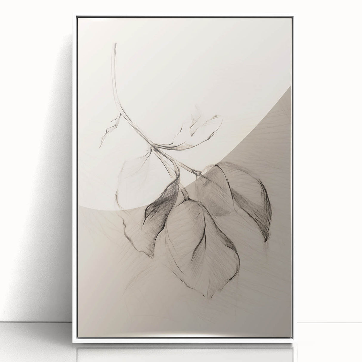 Minimalist Leaf Sketch – Modern Line Art for Clean and Simple Decor