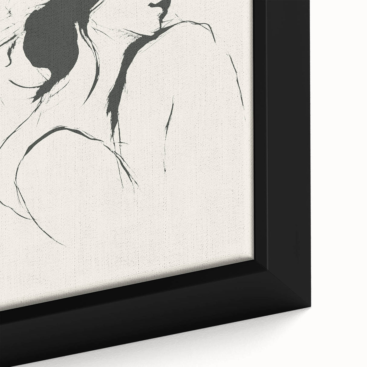 Minimalist Female Silhouette Art – Clean Line Sketch for Modern Decor