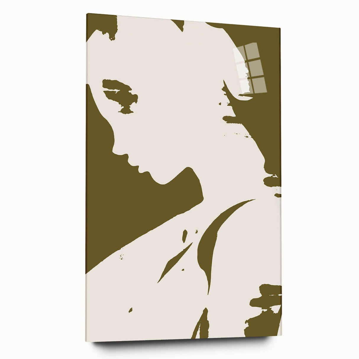 Modern Minimalist Silhouette Art – Bold and Elegant Female Portrait