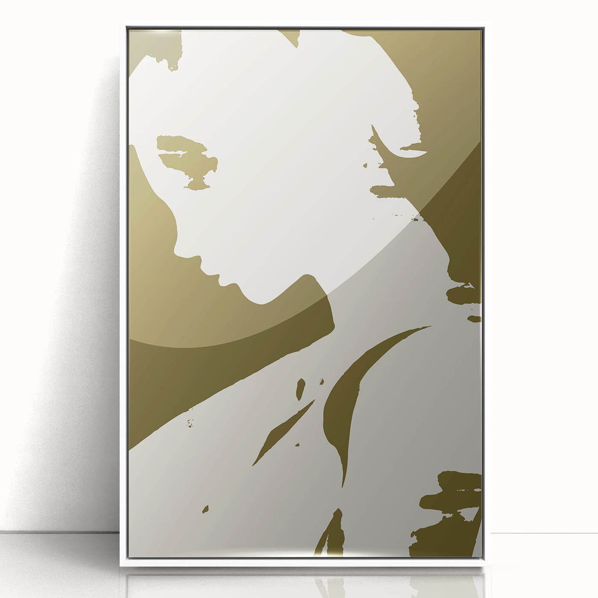 Modern Minimalist Silhouette Art – Bold and Elegant Female Portrait