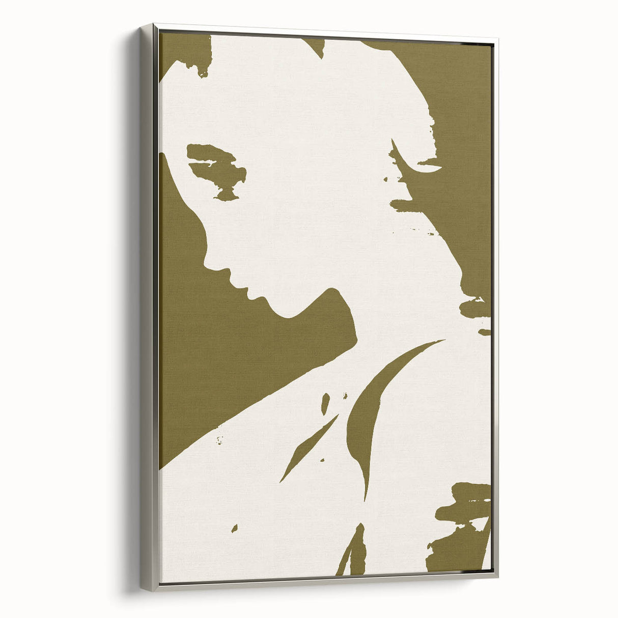 Modern Minimalist Silhouette Art – Bold and Elegant Female Portrait