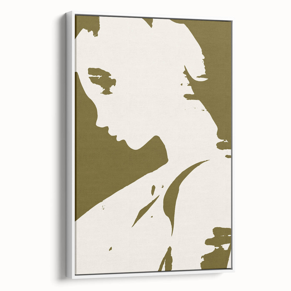 Modern Minimalist Silhouette Art – Bold and Elegant Female Portrait