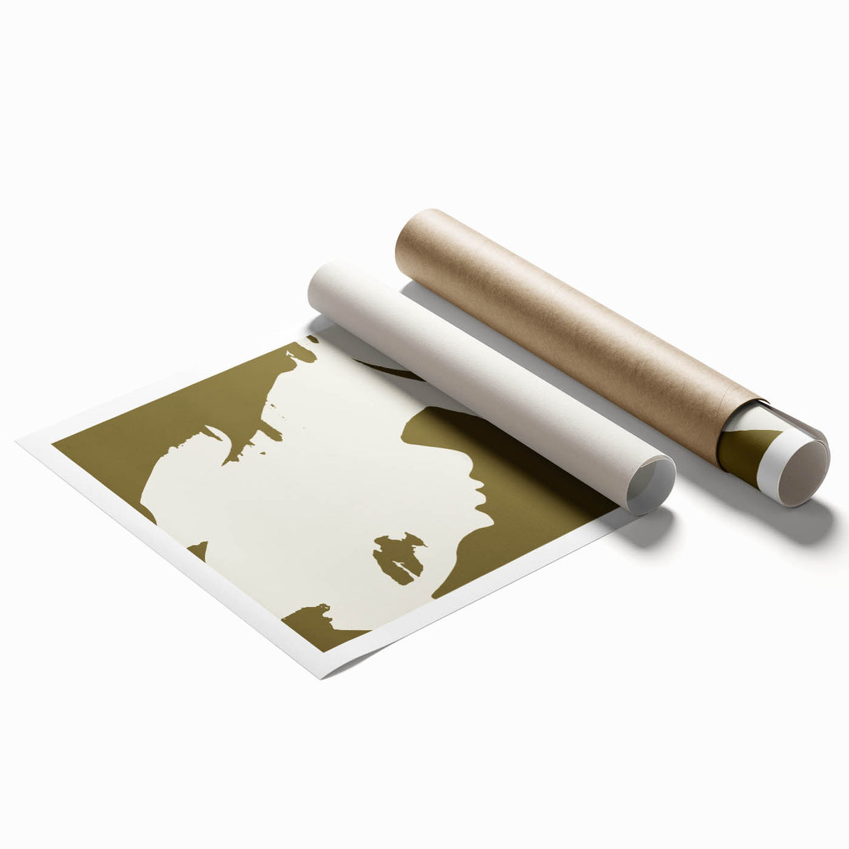 Modern Minimalist Silhouette Art – Bold and Elegant Female Portrait