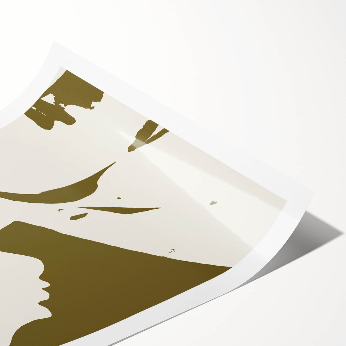 Modern Minimalist Silhouette Art – Bold and Elegant Female Portrait