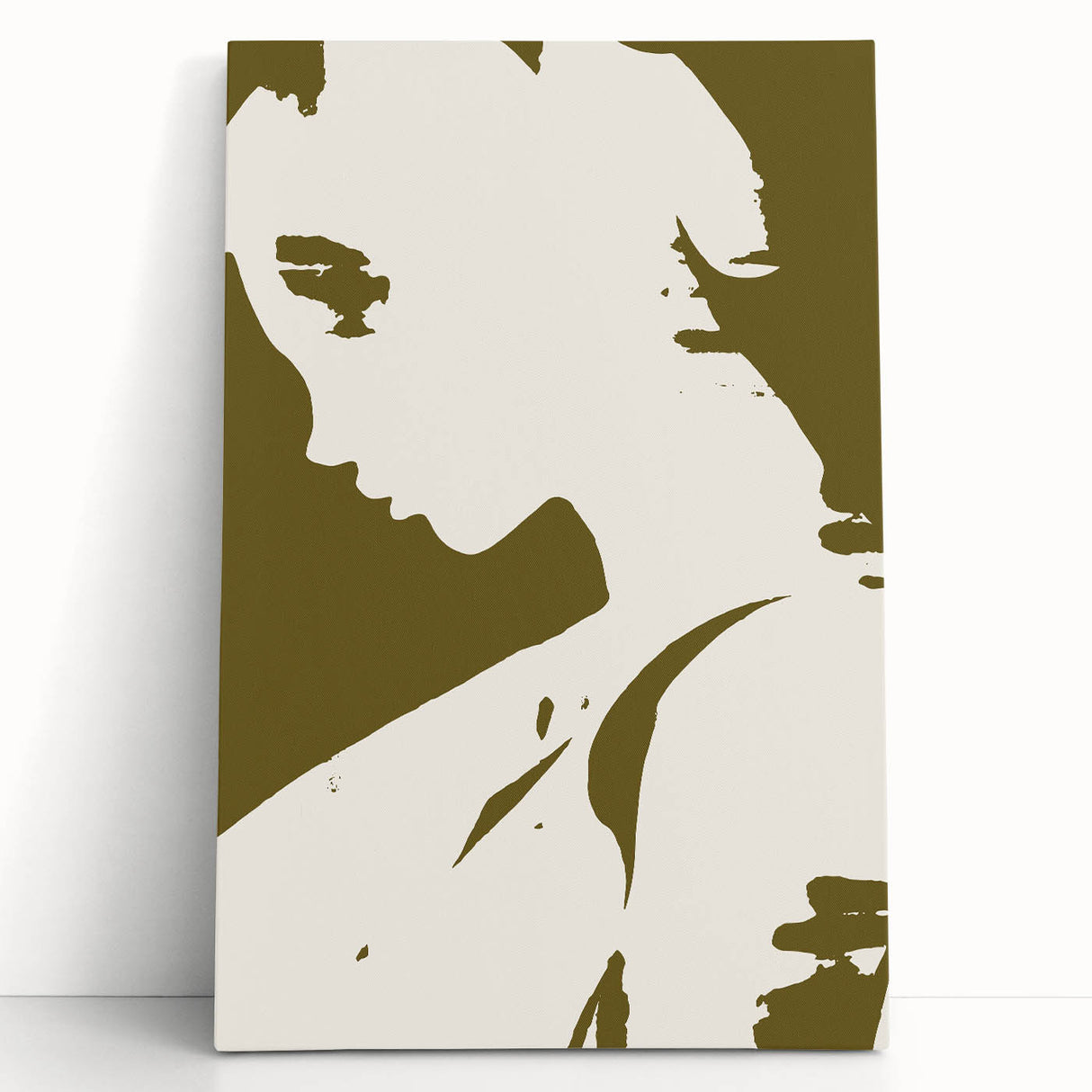 Modern Minimalist Silhouette Art – Bold and Elegant Female Portrait
