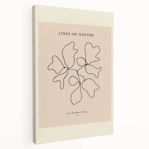 Minimalist Nature Line Art – Abstract Botanical Design for Modern Decor